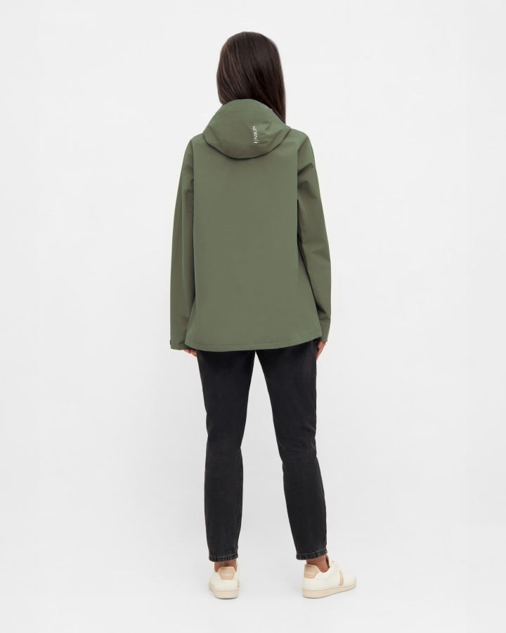 TreeJacket Rain Women Dark Olive