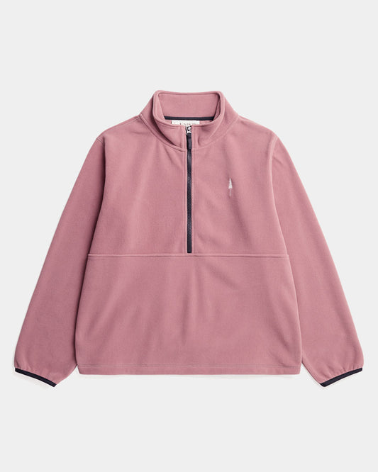 TreeFleece Quarter Zip Femmes Astrodust