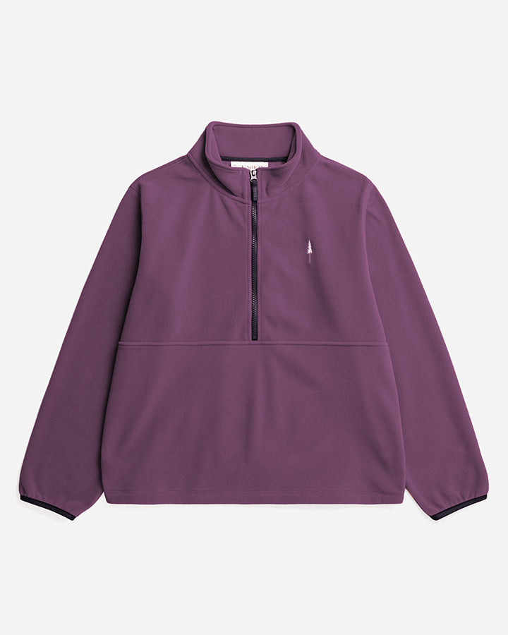 TreeFleece Quarter Zip Women Deep Purple