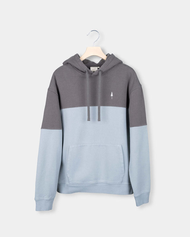 TreeHoodie Colorblock Anthracite-Elemental Blue