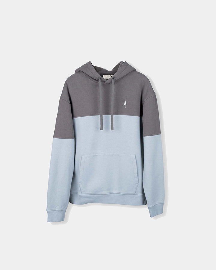 TreeHoodie Colorblock Anthracite-Elemental Blue