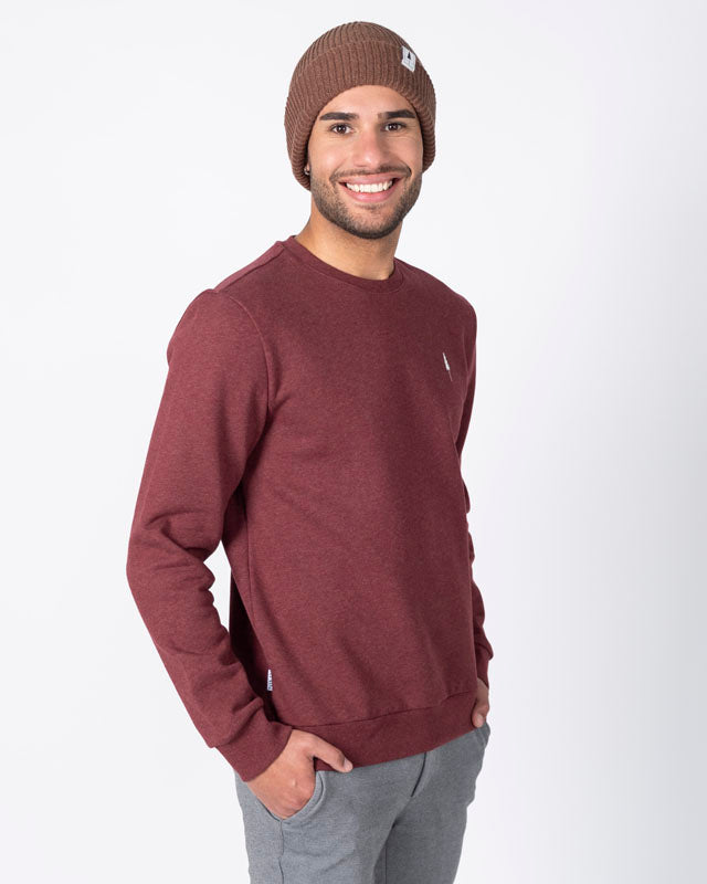 TreeSweater Bordeaux Mel - SWEATER - NIKIN EU