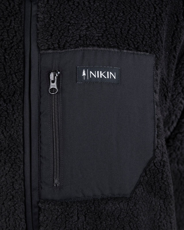 TreeFleece Teddy Relaxed Jacket Dark Anthracite - JACKET - NIKIN EU