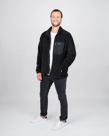 TreeFleece Teddy Relaxed Jacket Dark Anthracite