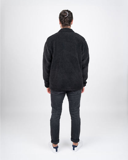 TreeFleece Teddy Relaxed Jacket Dark Anthracite