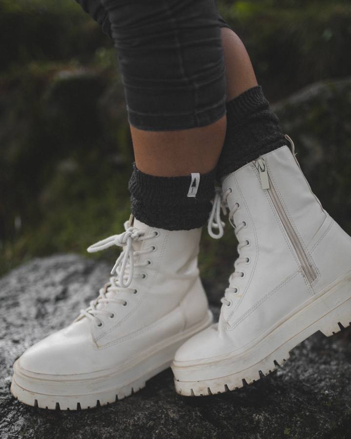 TreeSocks Cosy Women Black Mel - SOCKS - NIKIN EU