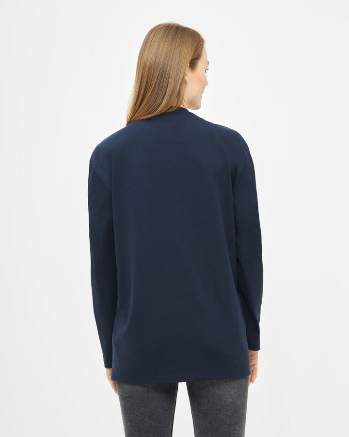 TreeShirt Mono Longsleeve Pocket Relaxed Dark Navy