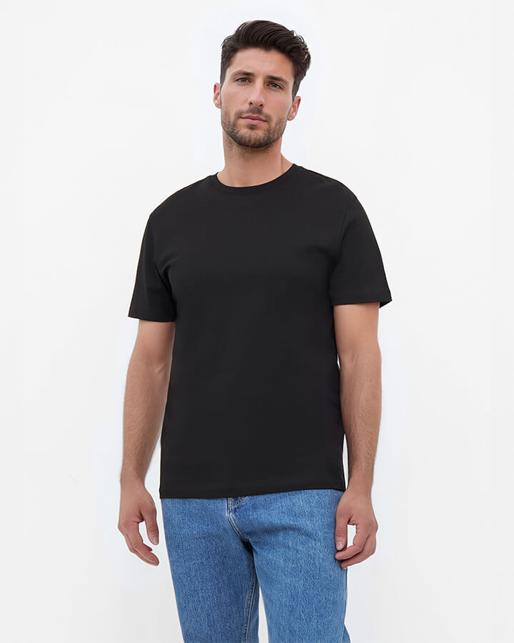 TreeShirt Plain Black - TSHIRT - NIKIN EU