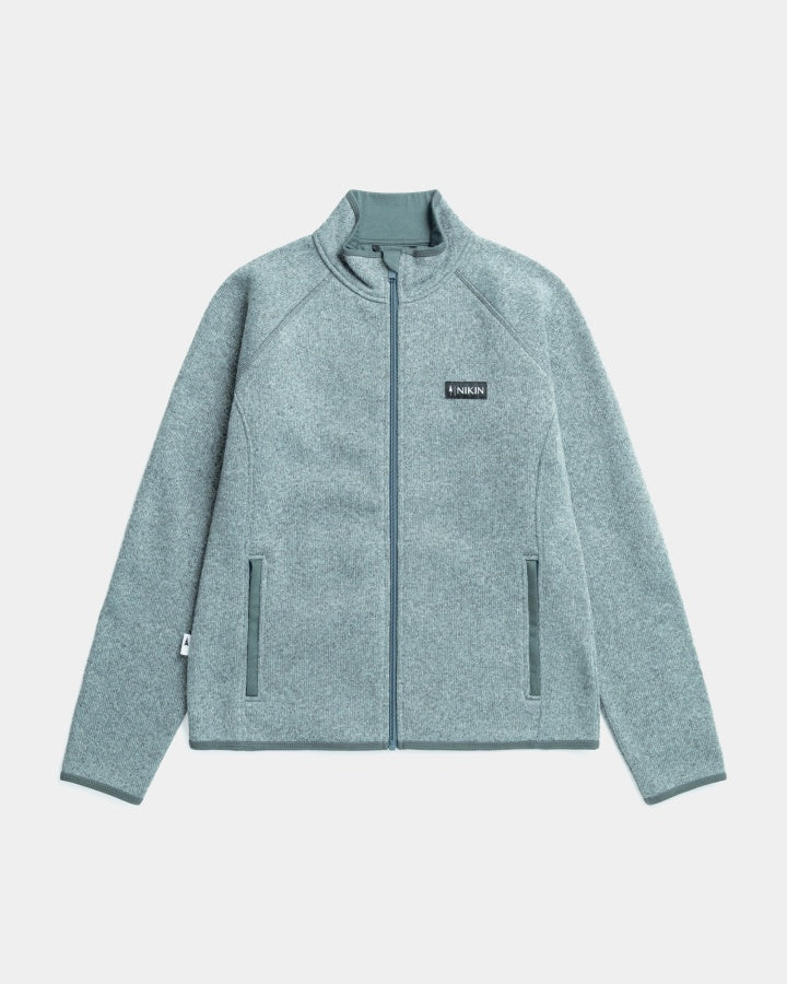 TreeJacket Knitted Fleece Femmes Bleu Élémentaire