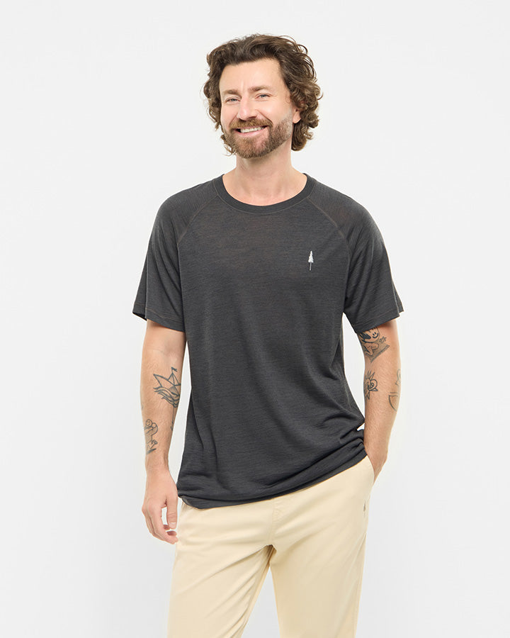 TreeShirt Wool Dark Anthracite Mel