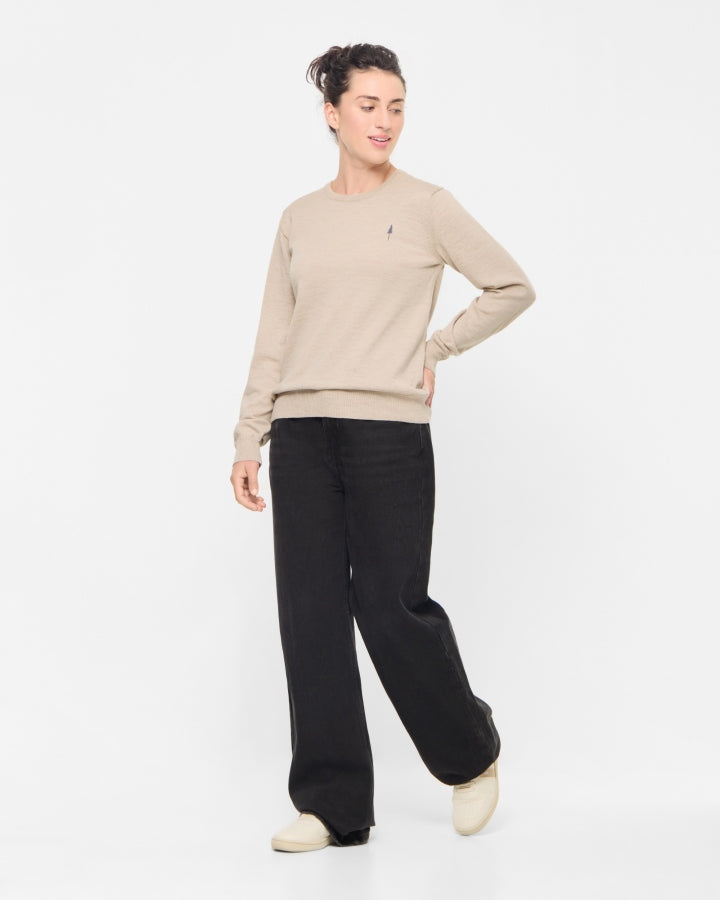TreePullover Merino Wool Women Caramel Mel