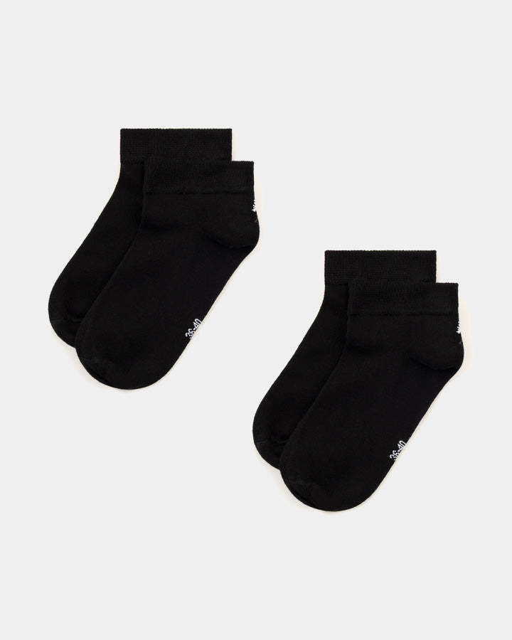 TreeSocks Short Heel Bundle Black