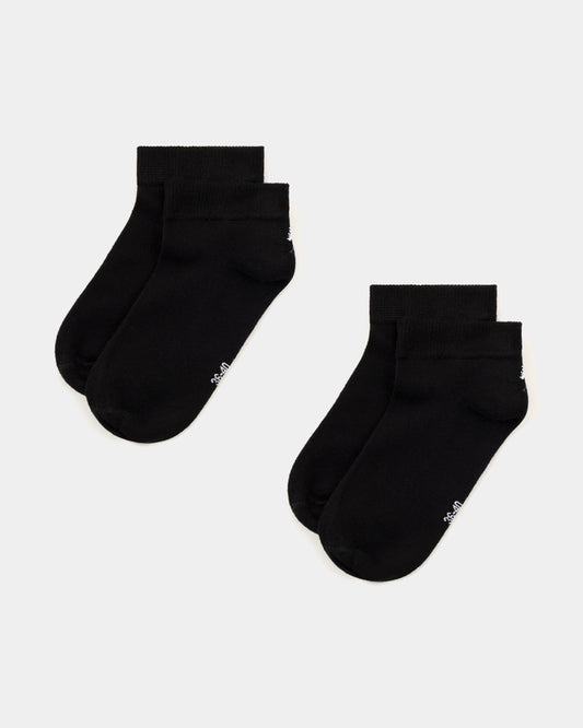 TreeSocks Short Heel Bundle Black