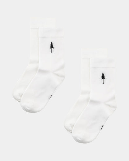 TreeSocks Standard Single Bundle Snow White-Chalk