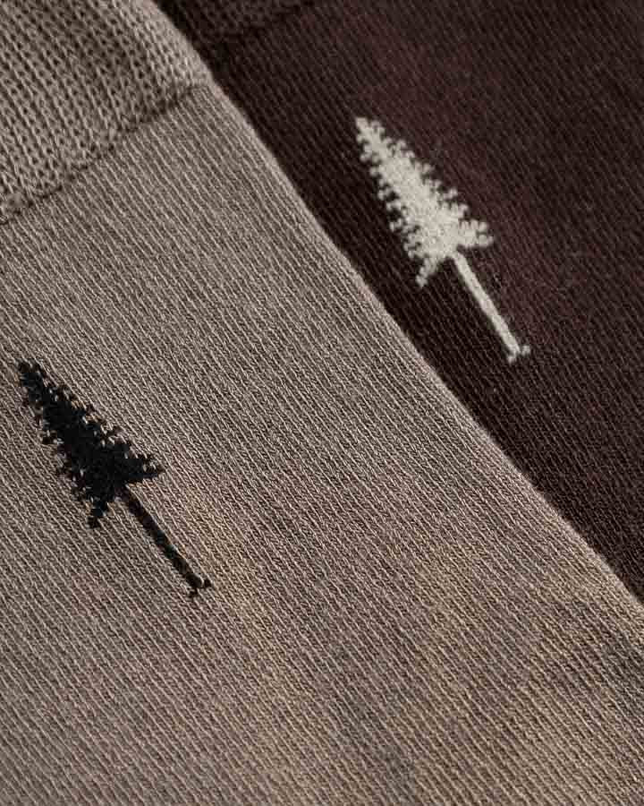 TreeSocks Standard Single Bundle Ash Taupe-Dark Oak
