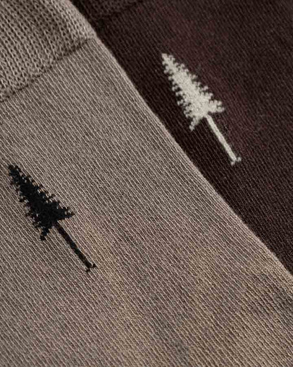 TreeSocks Standard Single Bundle Ash Taupe-Dark Oak