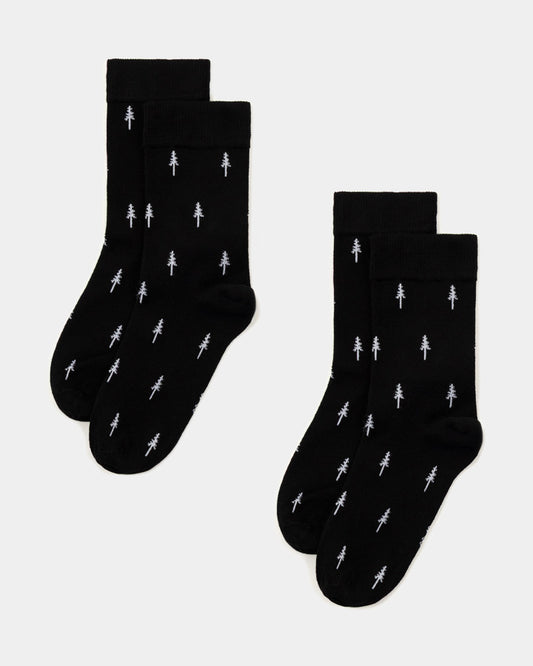 TreeSocks Standard All-Over Bundle Black