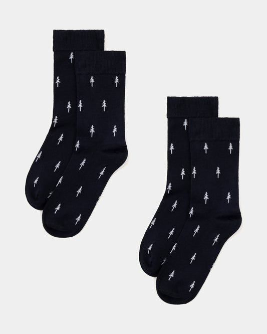 TreeSocks Standard All-Over Bundle Iris Navy
