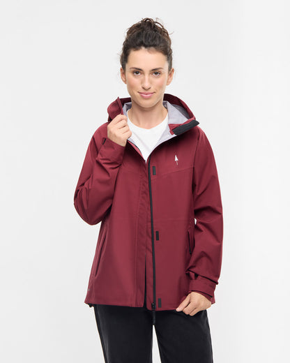 TreeJacket Rain Femmes Bourgogne