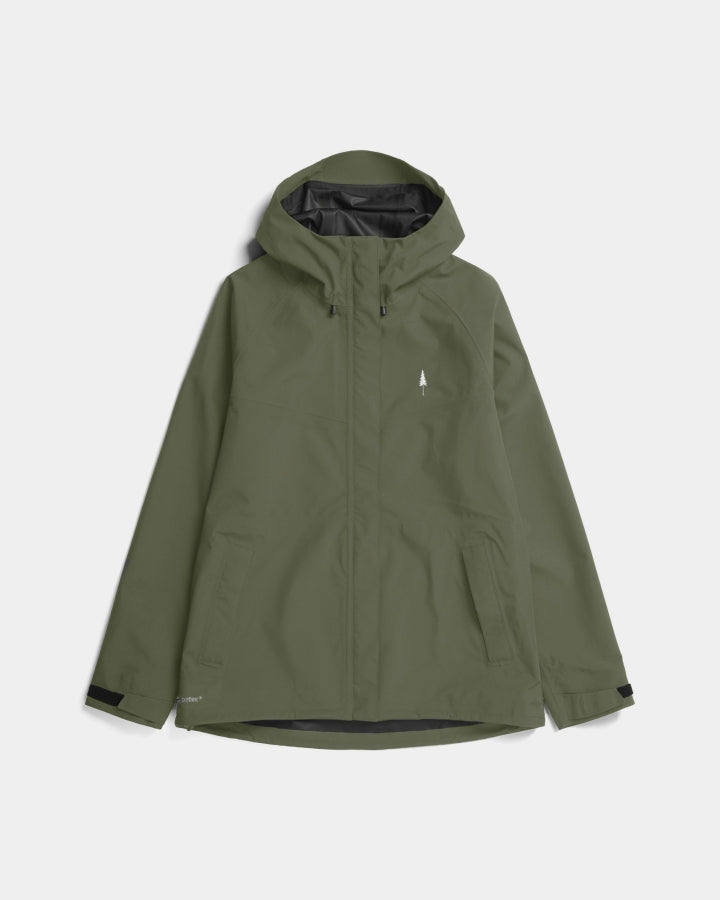TreeJacket Rain Women Dark Olive