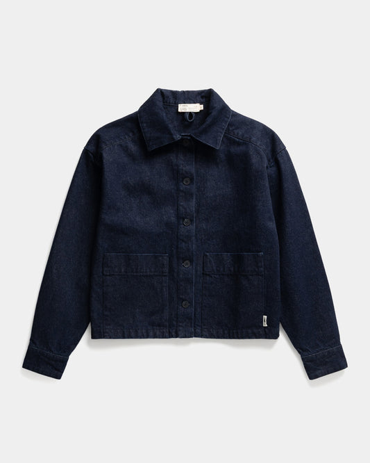 TreeJacket Denim RecCotton Women Dark Indigo