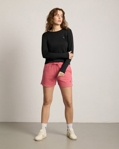 TreeShirt Women's Black Slim-Fit Long-Sleeve Wool Shirt