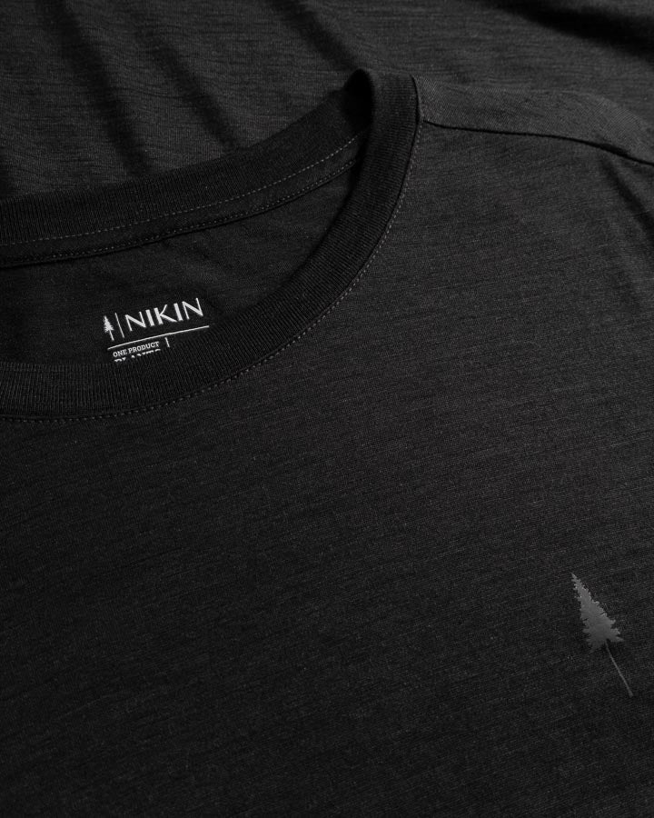 TreeShirt Long-Sleeve Wool Slim Dark Anthracite Mel