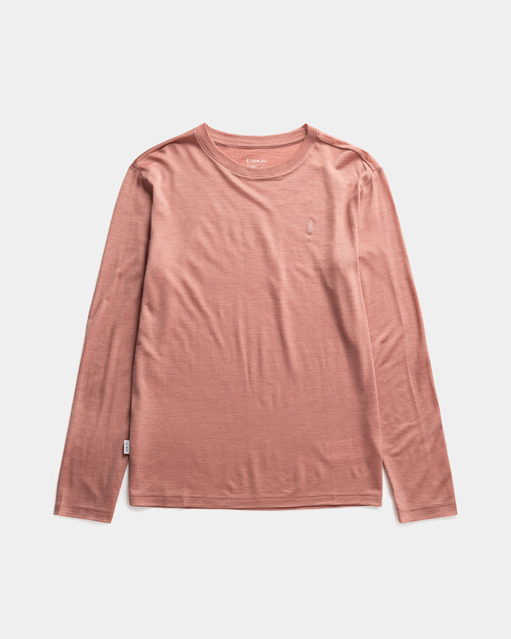 TreeShirt Long-Sleeve Wool Slim Salmon Rose Mel