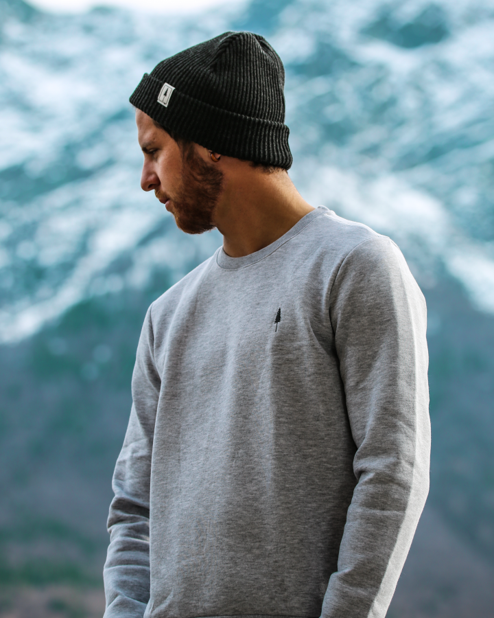 TreeSweater Grey Mel - SWEATER - NIKIN EU