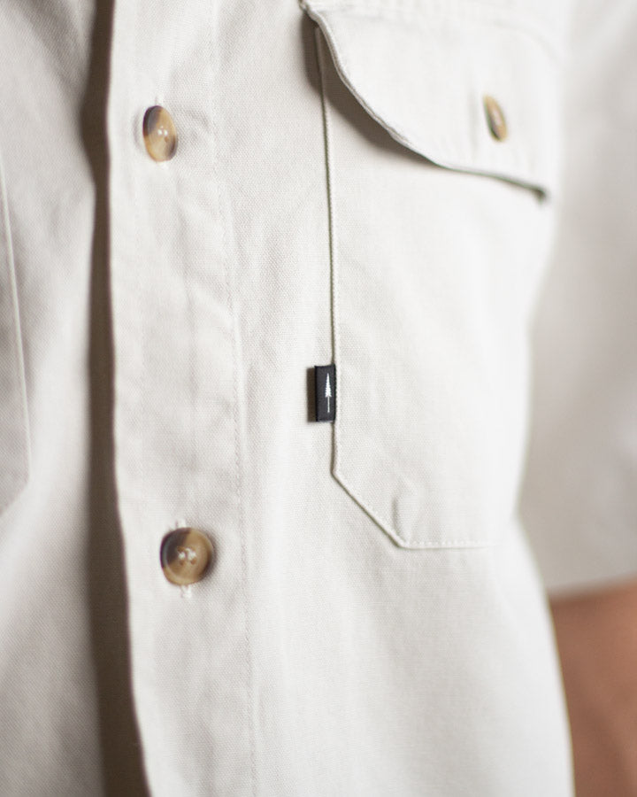TreePlanter Overshirt Workwear Manches courtes Blanc Sable