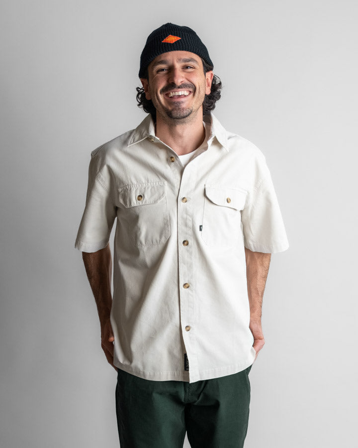 TreePlanter Overshirt Workwear Manches courtes Blanc Sable