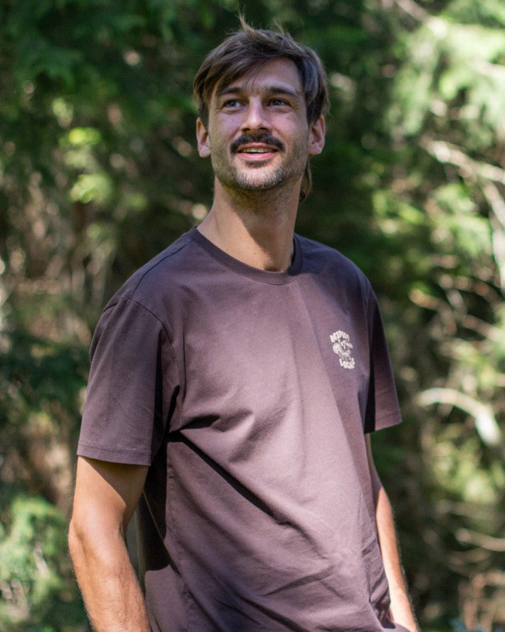 TreeShirt Mushroom Print Dark Oak