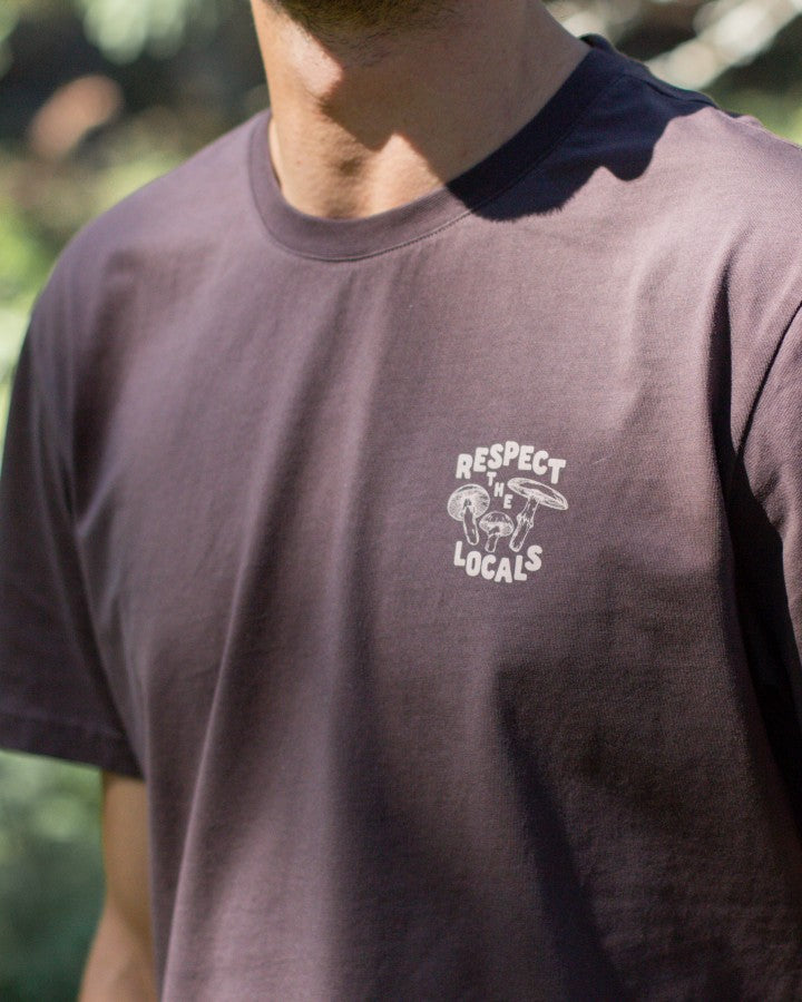 TreeShirt Mushroom Print Dark Oak