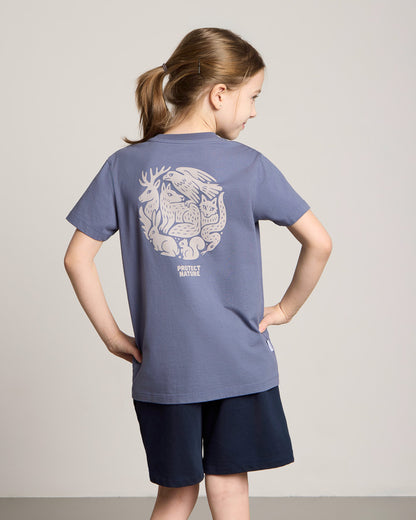 TreeShirt Protect Nature Kids Slate Blue