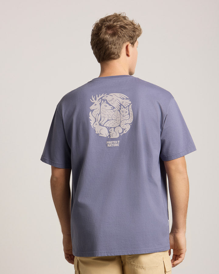TreeShirt Protect Nature Relaxed Slate Blue