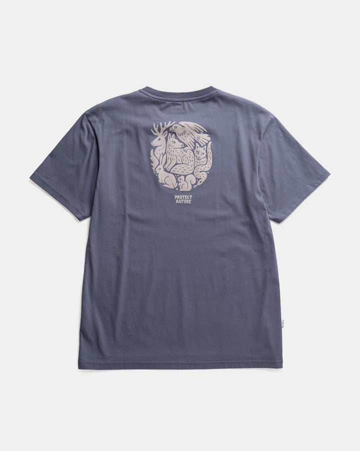 TreeShirt Protect Nature Relaxed Slate Blue