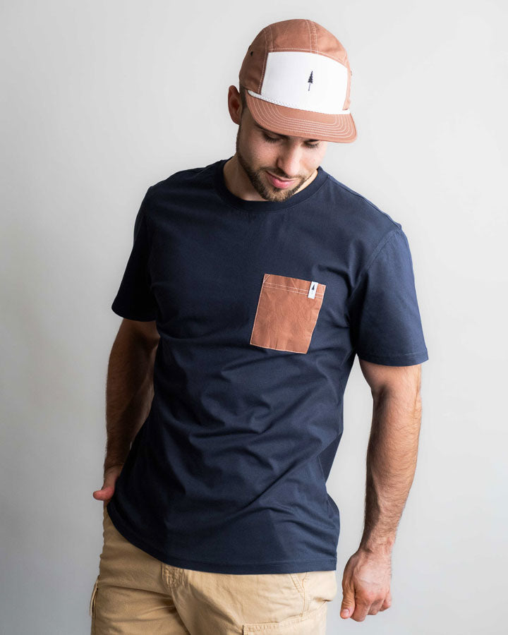 TreeShirt Pocket Spatz Bleu marine foncé