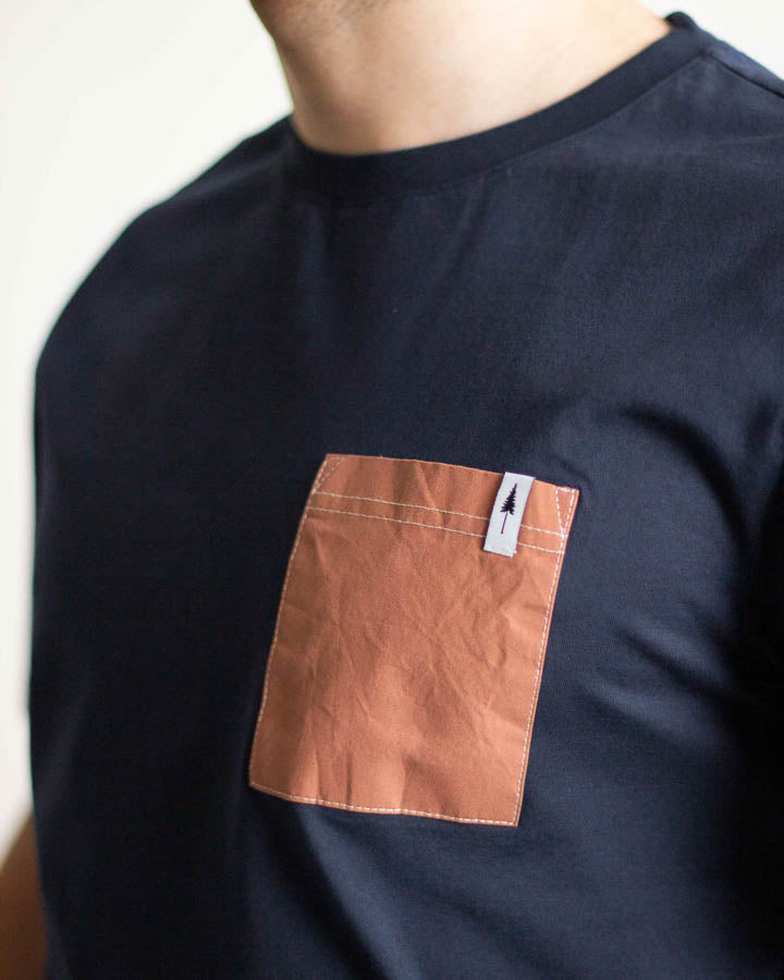 TreeShirt Pocket Sparrow Dark Navy