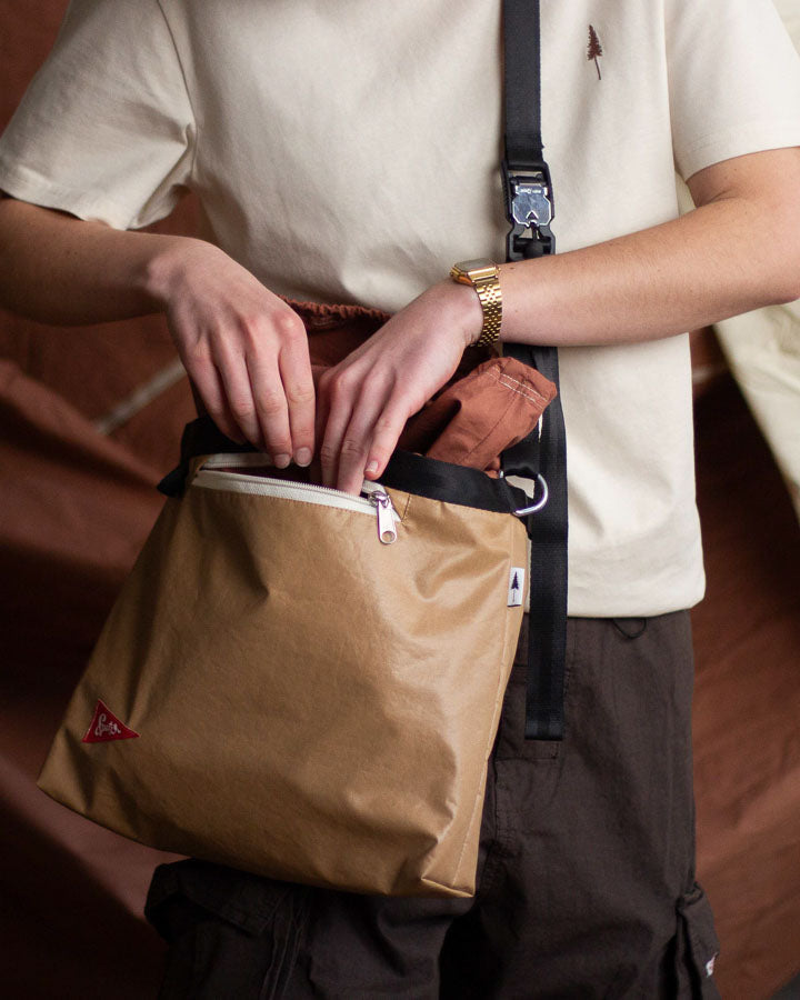 TreeBag Crossbody Spatz marron fauve-beige