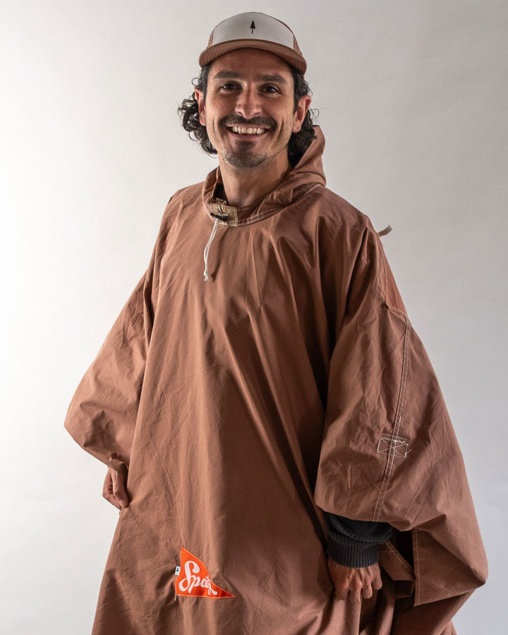 Poncho de bivouac Spatz, brun fauve
