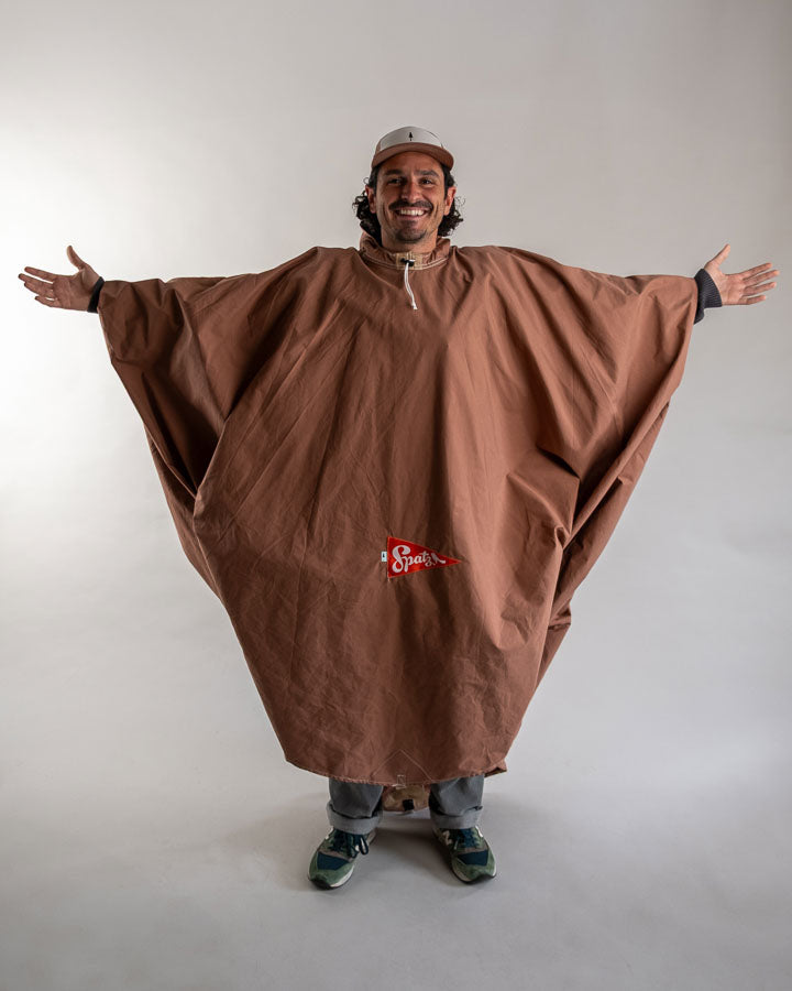 Poncho de bivouac Spatz, brun fauve