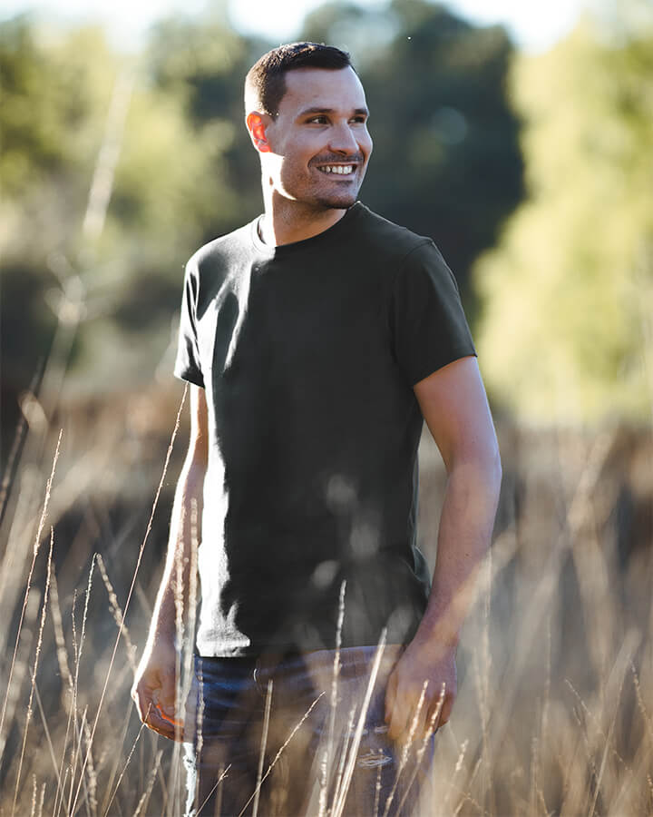 TreeShirt Plain Ash Green - TSHIRT - NIKIN EU