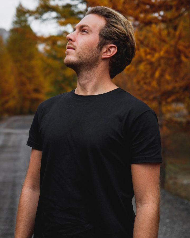 TreeShirt Plain Black - TSHIRT - NIKIN EU