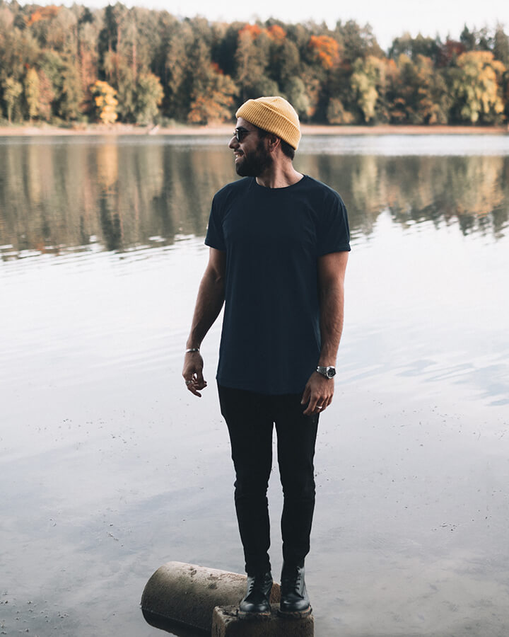 TreeShirt Plain Dark Navy - TSHIRT - NIKIN EU