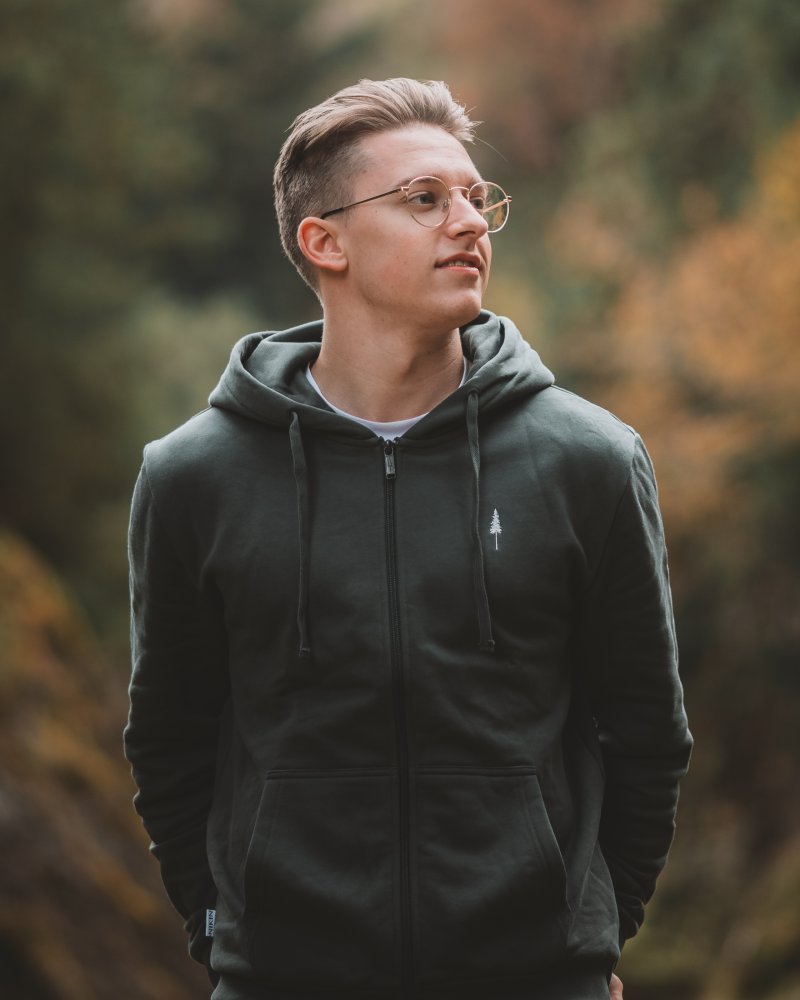 TreeHoodie Jacket Ash Green - HOODIE - NIKIN EU