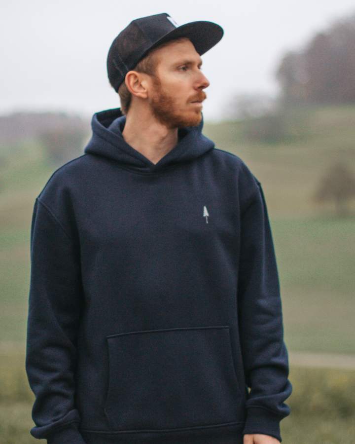 TreeHoodie Circular Dark Navy - HOODIE - NIKIN EU