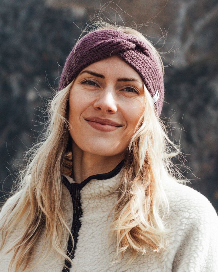 TreeHeadband Knitted Twist Cosy Dusted Grape - HEADBAND - NIKIN EU