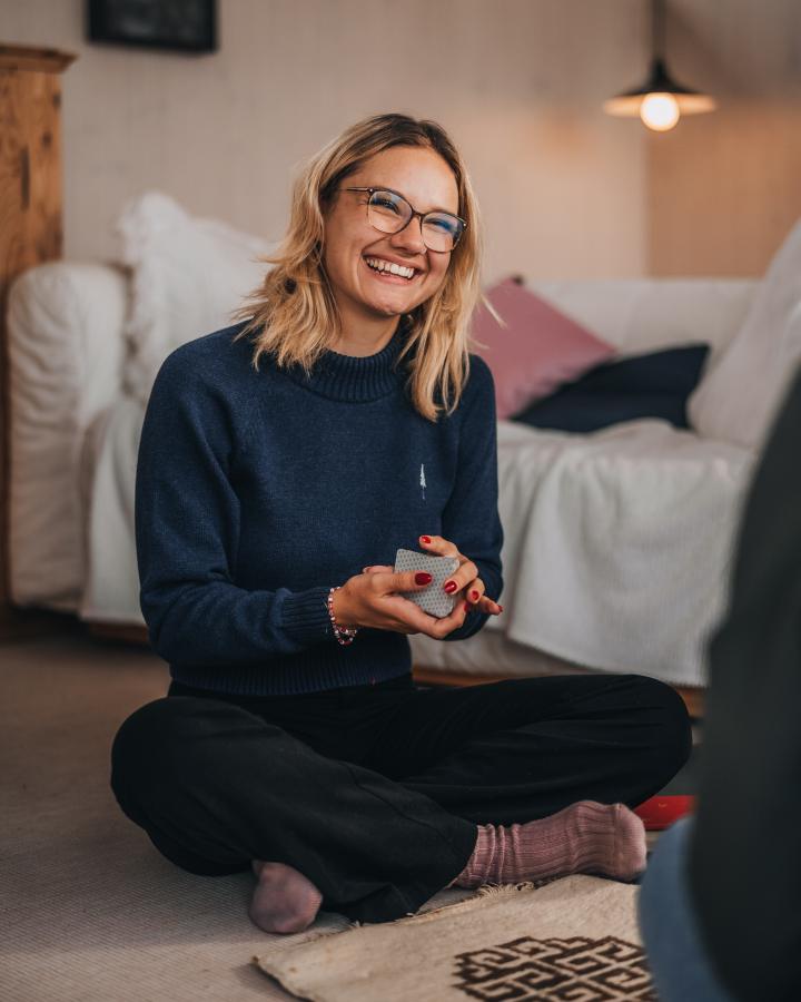 TreePull Cosy Femmes Navy Mel - PULLOVER - NIKIN EU