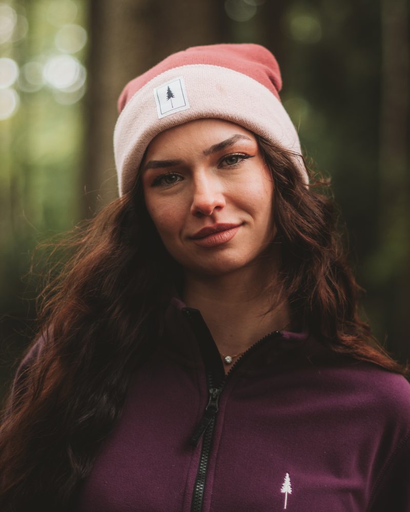 Treeanie Classic Colorblock Blush-Italian Clay - BEANIE - NIKIN EU