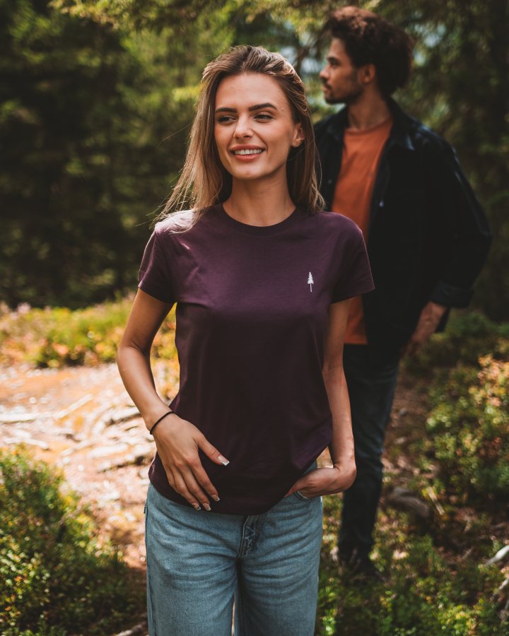 TreeShirt Women Deep Purple - TSHIRT - NIKIN EU